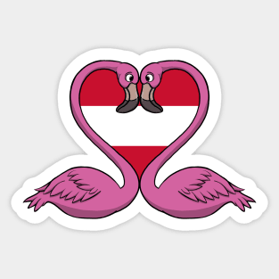 Flamingo Austria Sticker